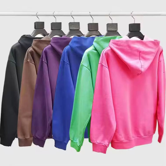 Men's Clothing Hoodies Sweatshirts Custom Logo Top Quality 100% Cotton French Terry Pullover Hoodies